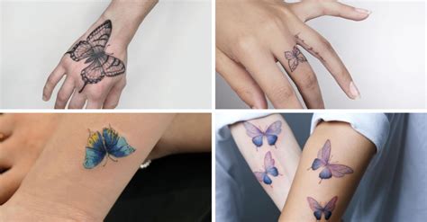 butterfly tattoo on hand|22 Butterfly Hand Tattoos That’ll Give You Endless “Ink